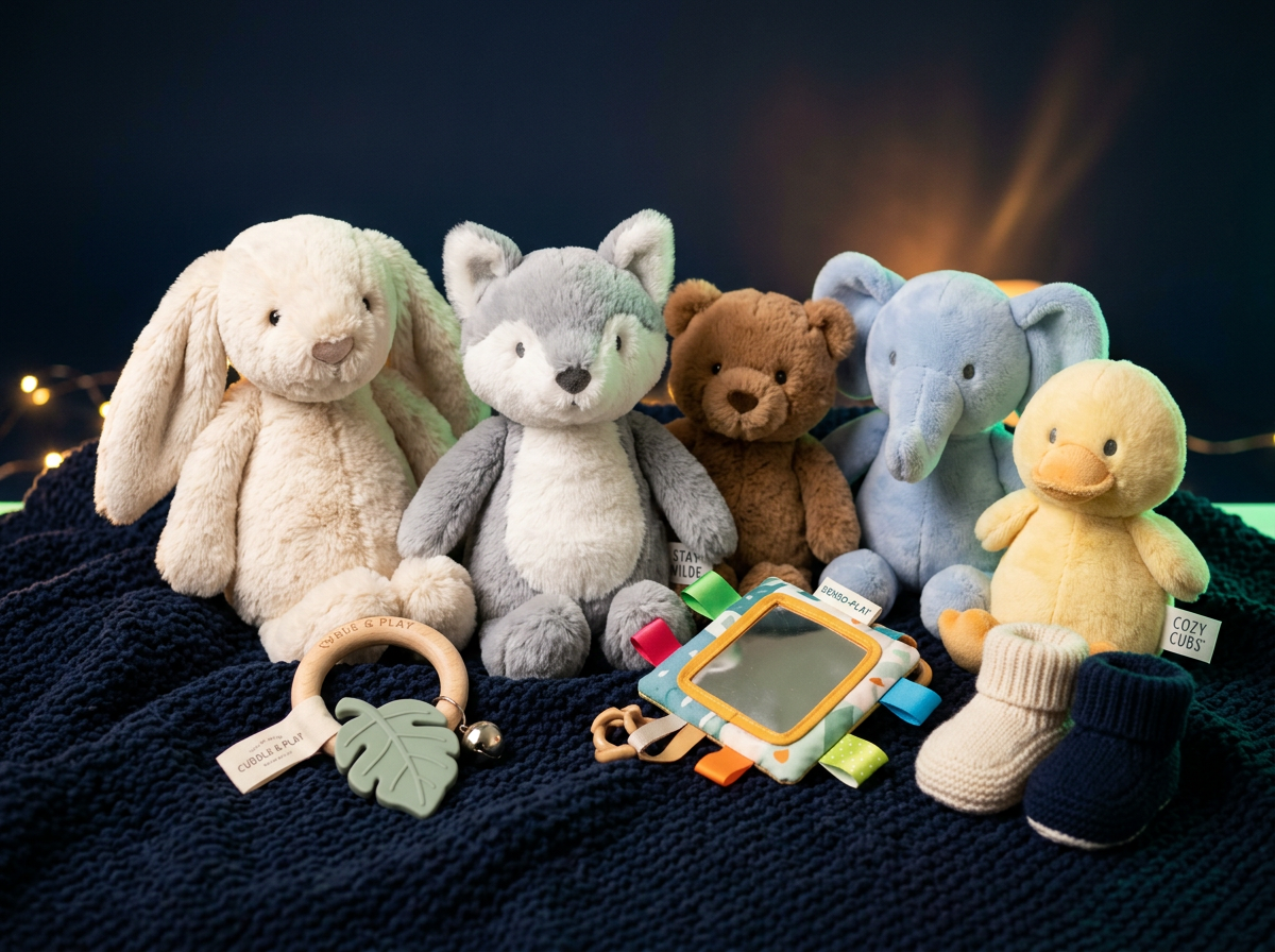 Plush toys and sensory toys